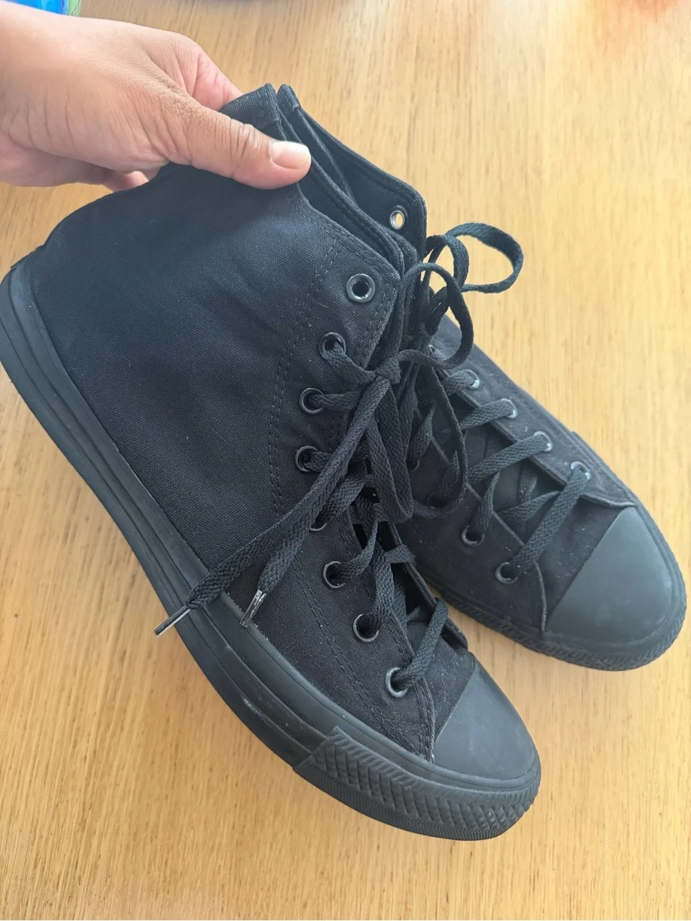 Men's Black High-Top Converse Sneakers